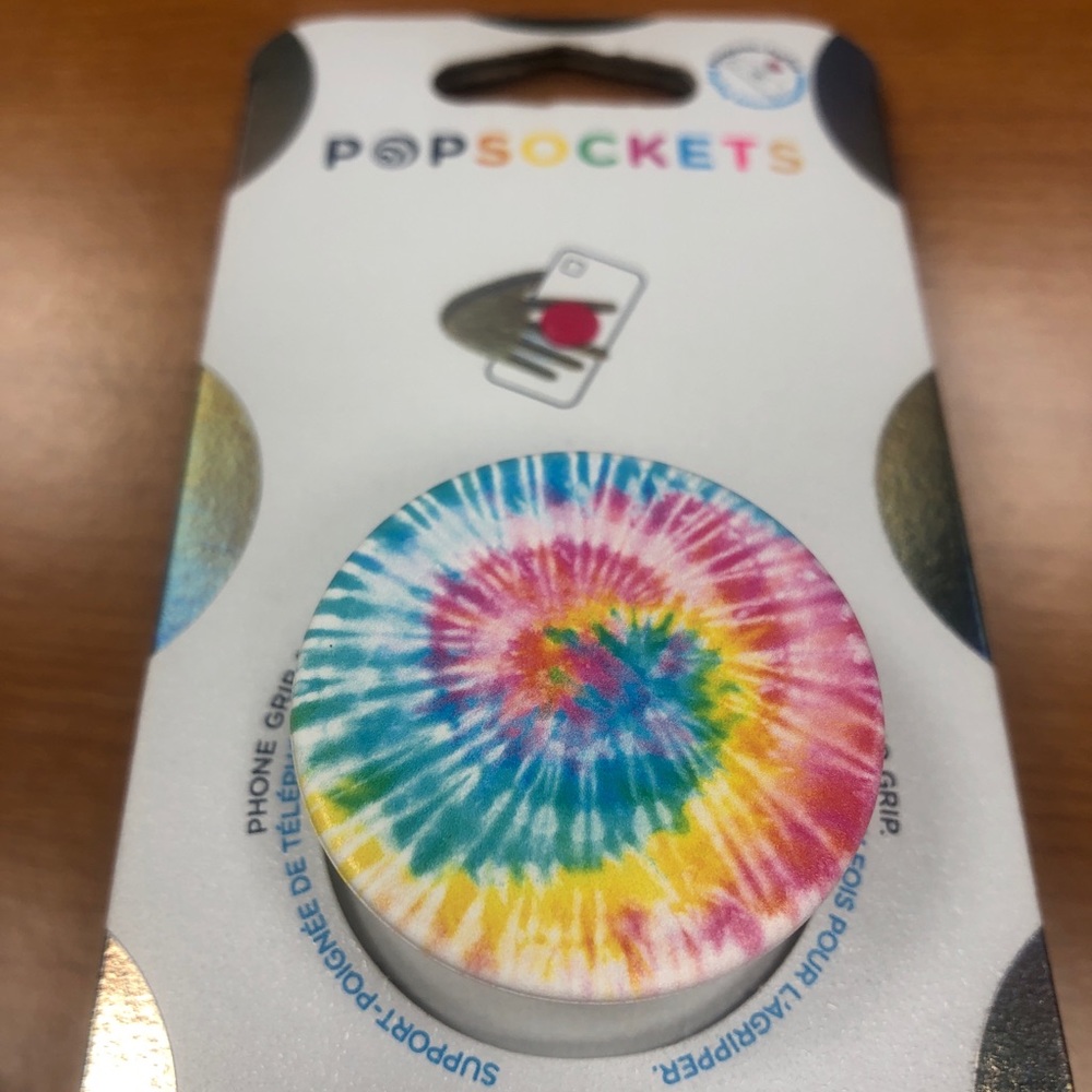 PopSockets Phone Grip Stand TIE DYE PSYCH POPGRIP